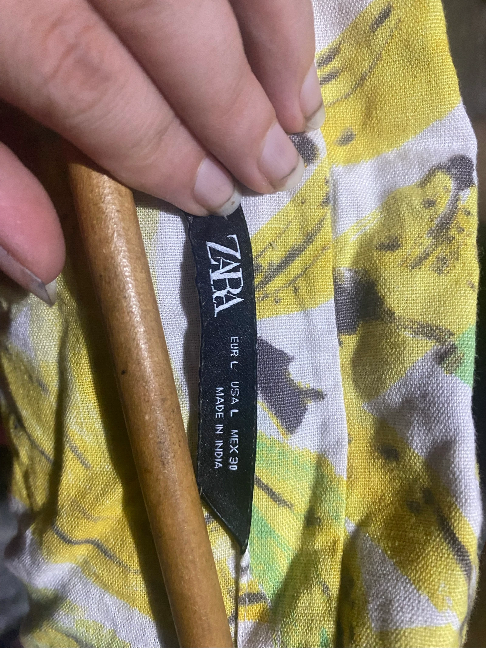 Camisa curta de verão estampada Zara tamanho L – photo 3